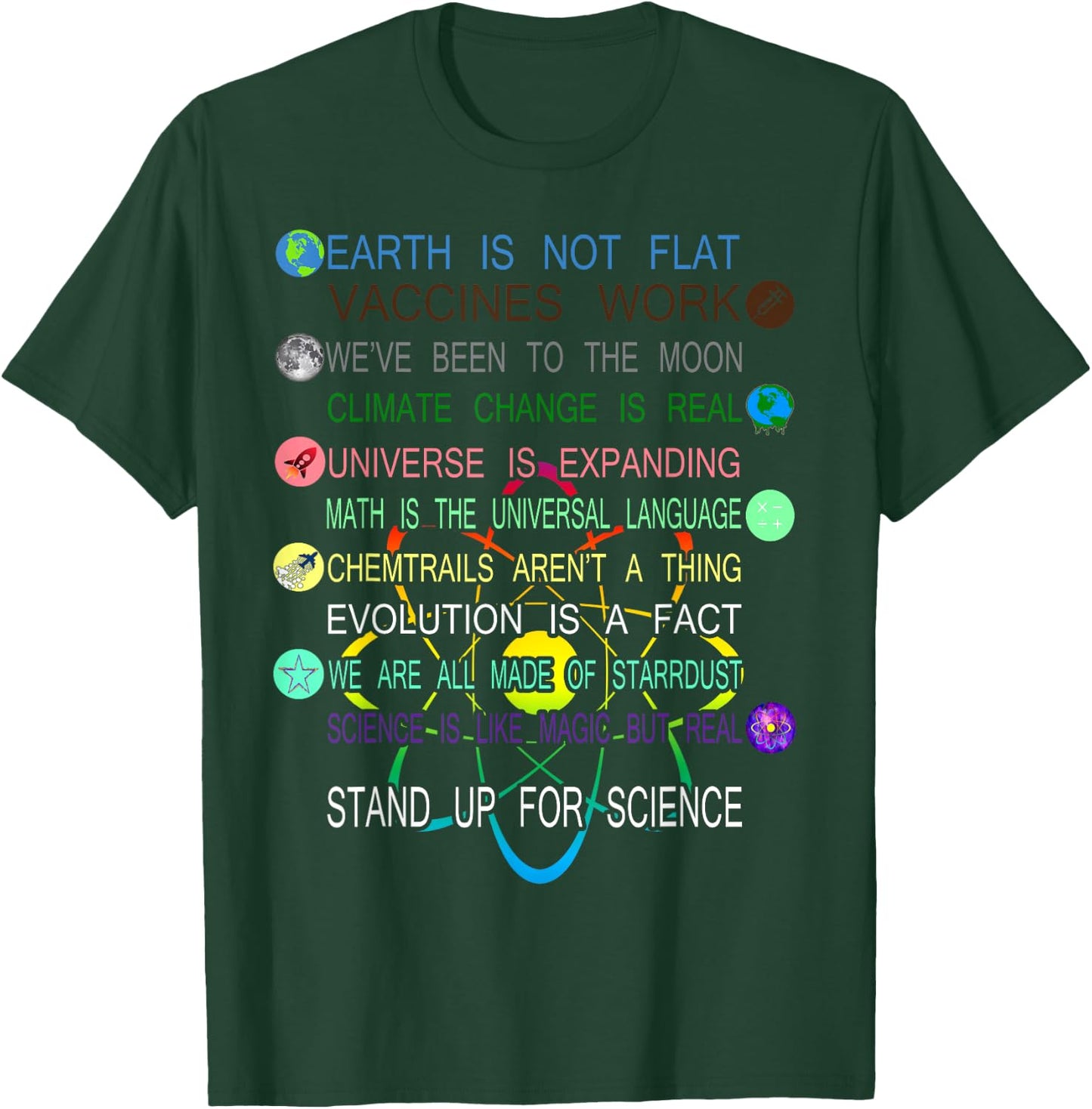 Stand Up For Science Cool Pro Science T-Shirt - T-Shirt | Forest
