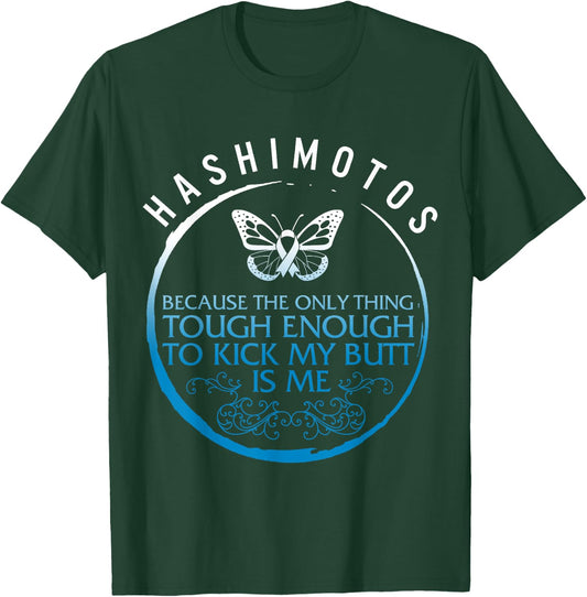 Hashimoto's Disease Awareness Tough Thyroid Disease Warrior T-Shirt - T-Shirt | Forest