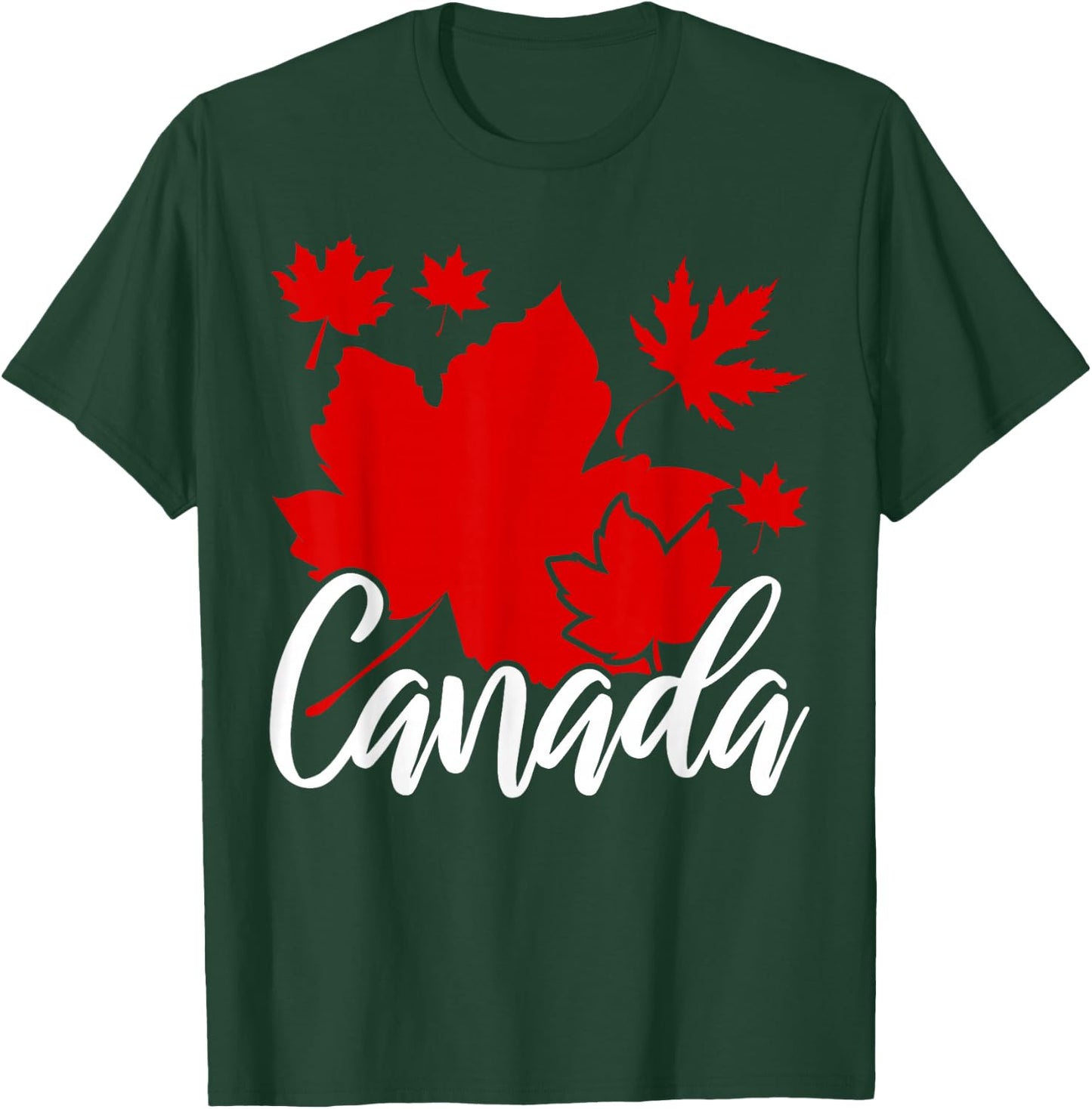 Canadian Maple Leaf Canadian Canada T-Shirt - T-Shirt | Forest
