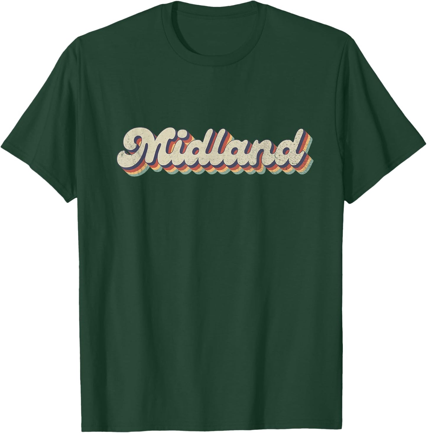 70's 80's USA City - Vintage Midland T-Shirt - T-Shirt | Forest