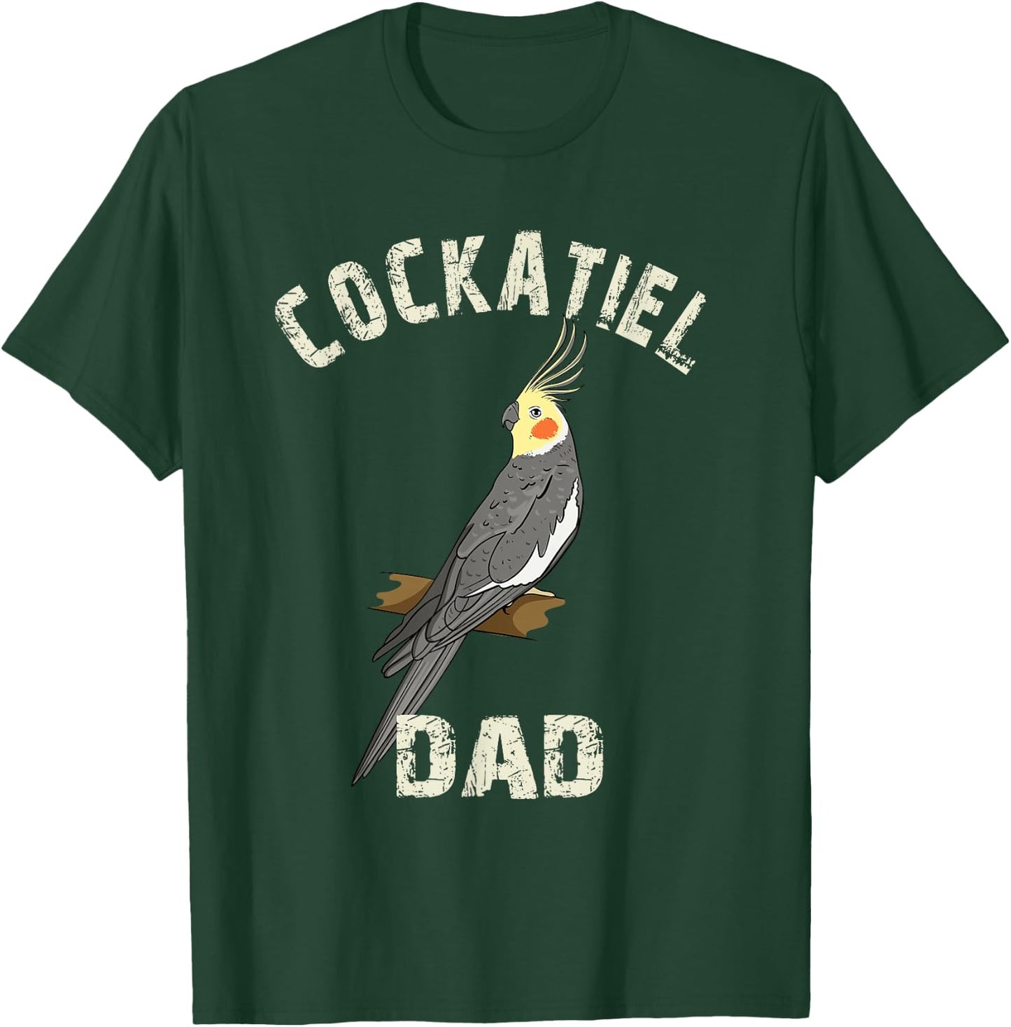 Cockatiel Dad Gift Cockatiel Parrot Bird Owner Gifts T-Shirt - T-Shirt | Forest