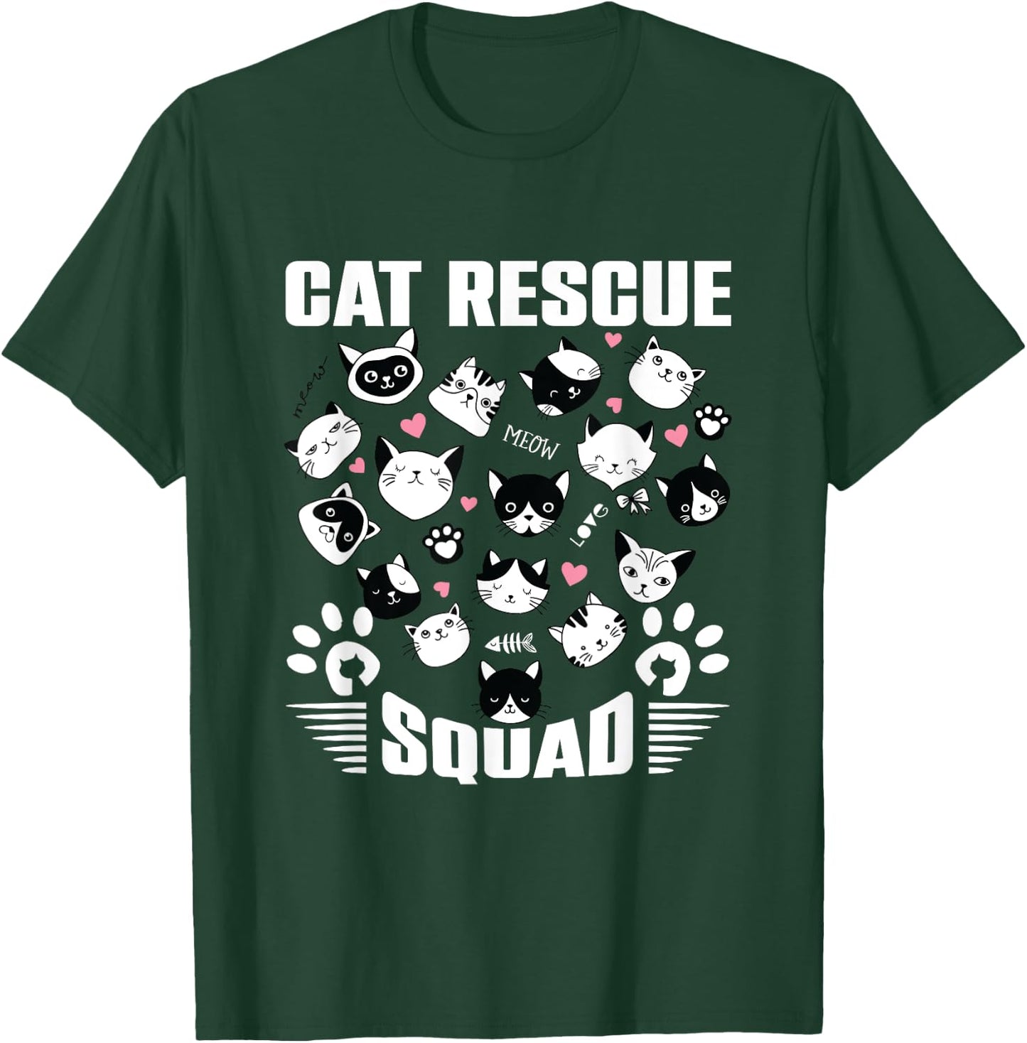 Cat Rescue Squad Animal Rescue Cat Rescue Animals Be Hero T-Shirt - T-Shirt | Forest