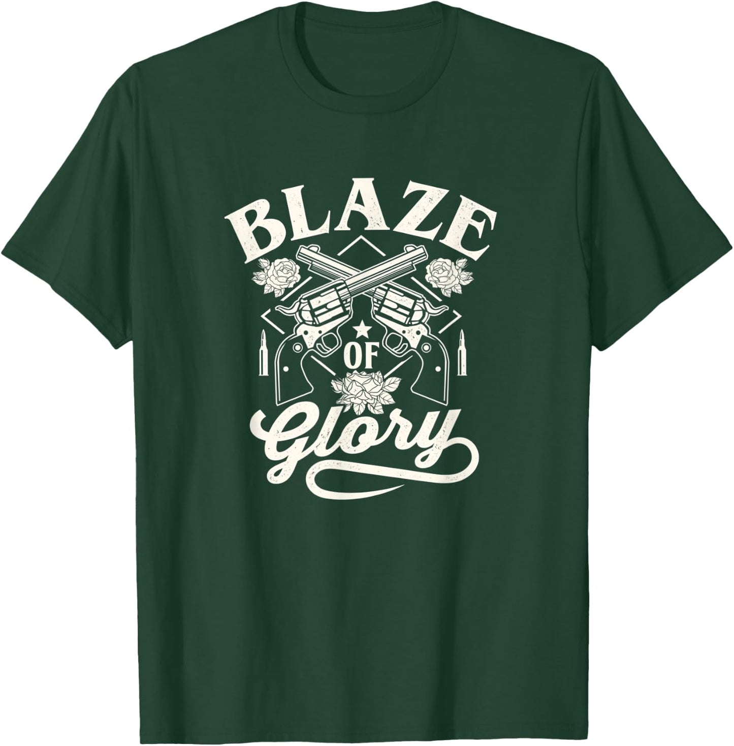Summer Blaze of glory country rodeo 4th of July Women Men T-Shirt - T-Shirt | Forest