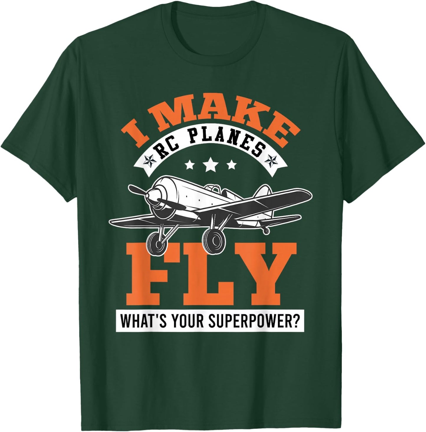 RC Plane I make RC Planes Fly Model Airplane Pilot T-Shirt - T-Shirt | Forest
