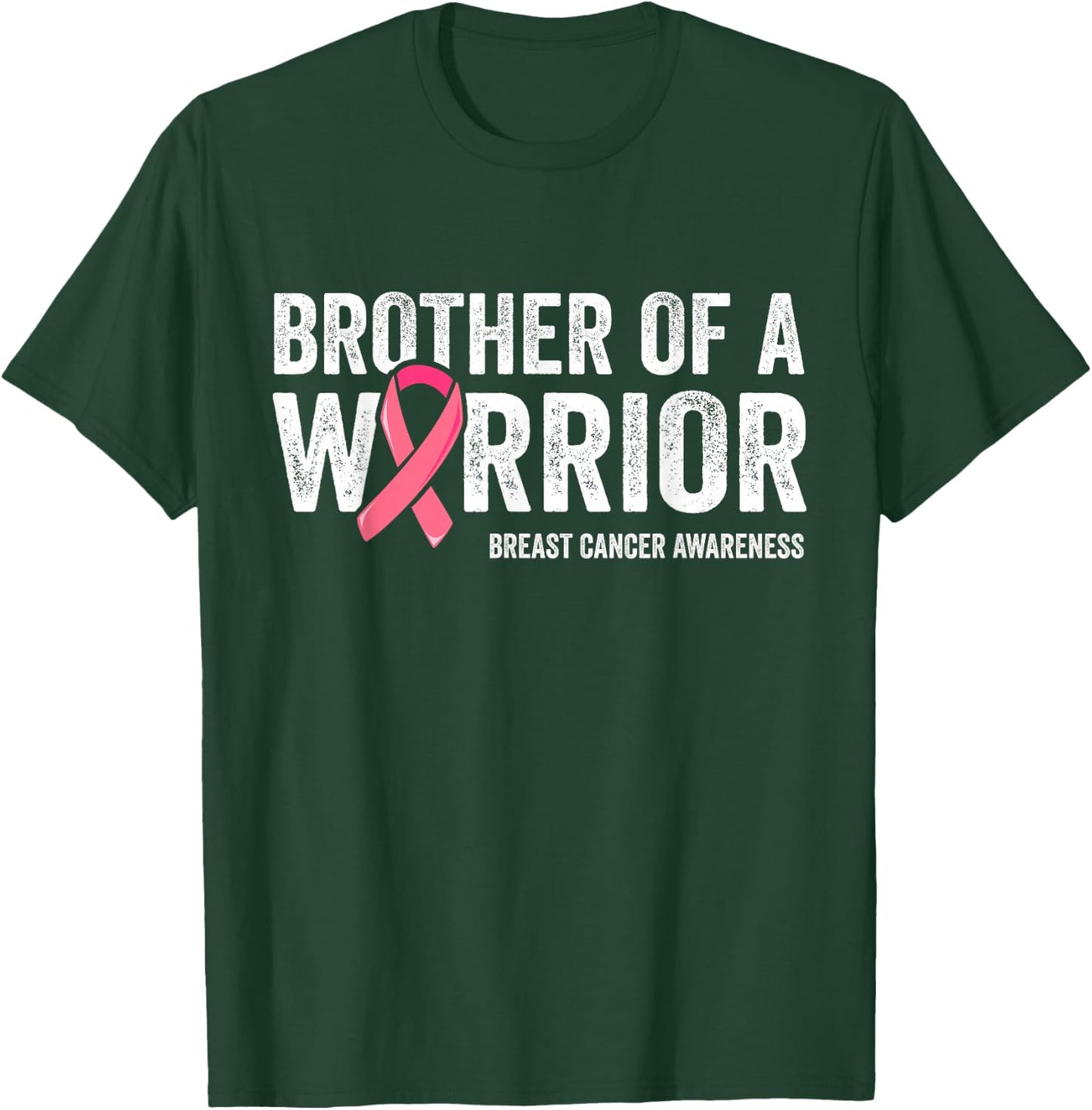 Brother Of A Warrior Shirt, Brother Breast Cancer Brother T-Shirt - T-Shirt | Forest