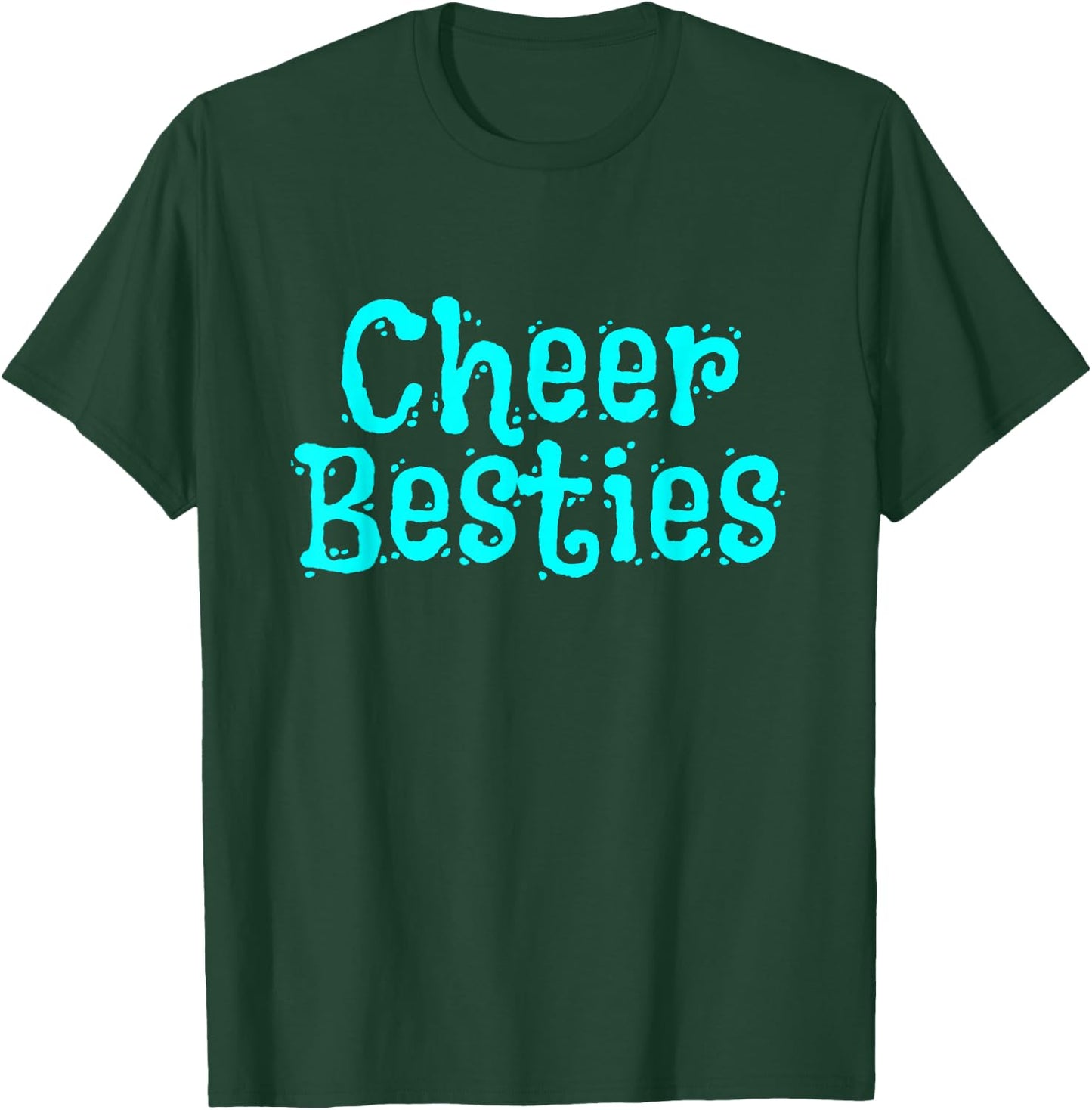 Best Cheer Friend Cheerleader Besties T-Shirt - T-Shirt | Forest