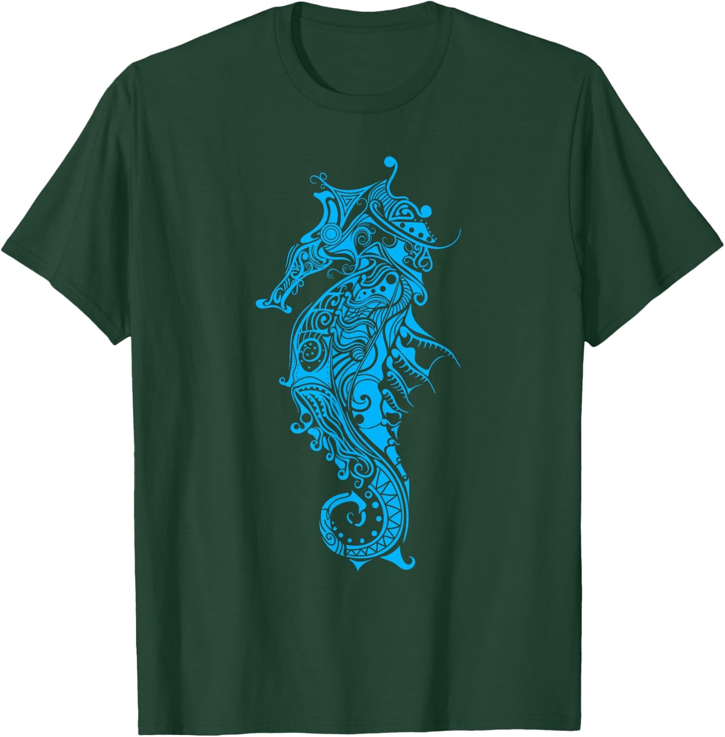 Tribal Seahorse Shirt - Seahorse Lovers Shirt - Seahorse T-Shirt - T-Shirt | Forest