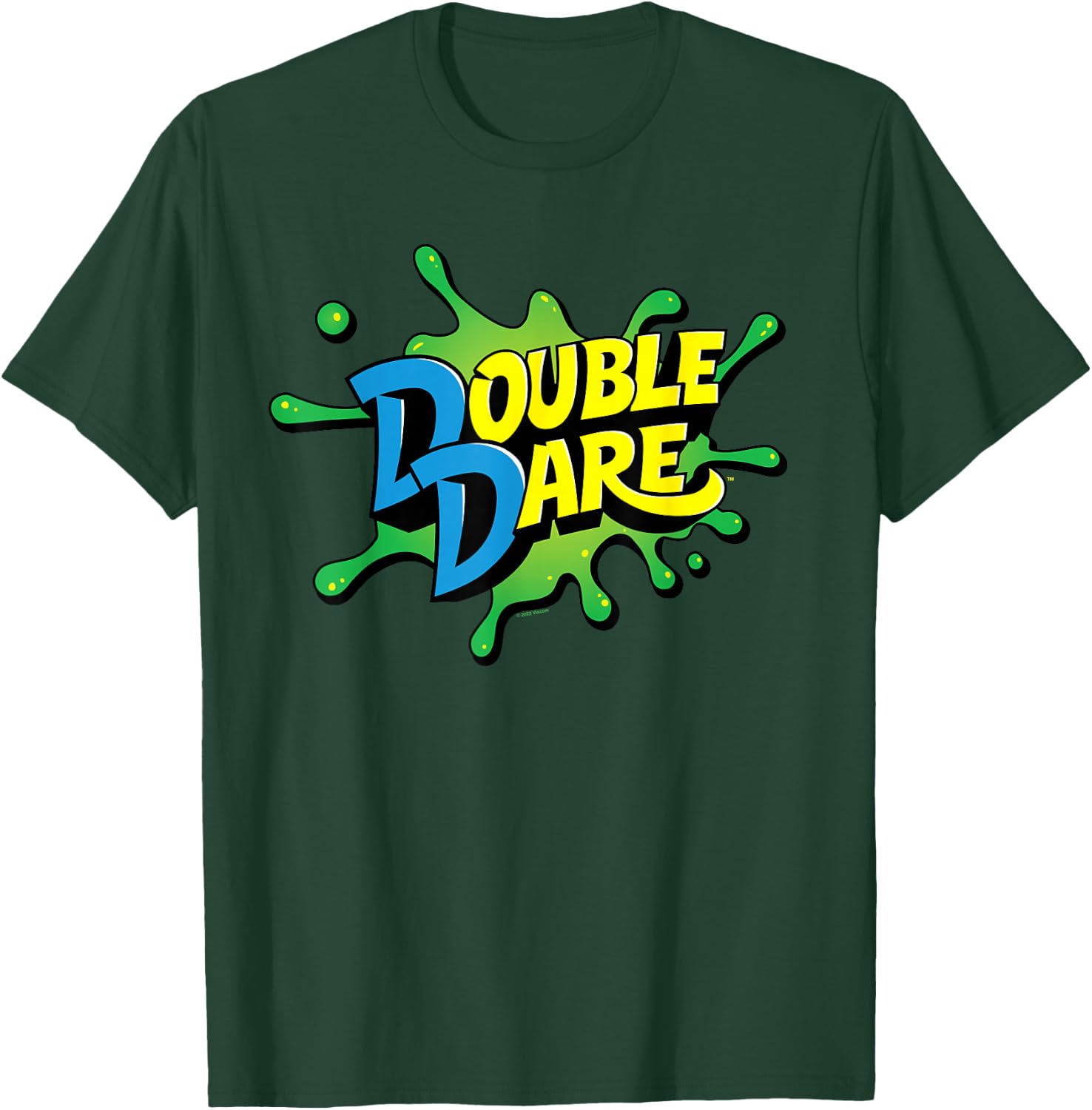Double Dare Splat Stacked Logo T-Shirt - T-Shirt | Forest