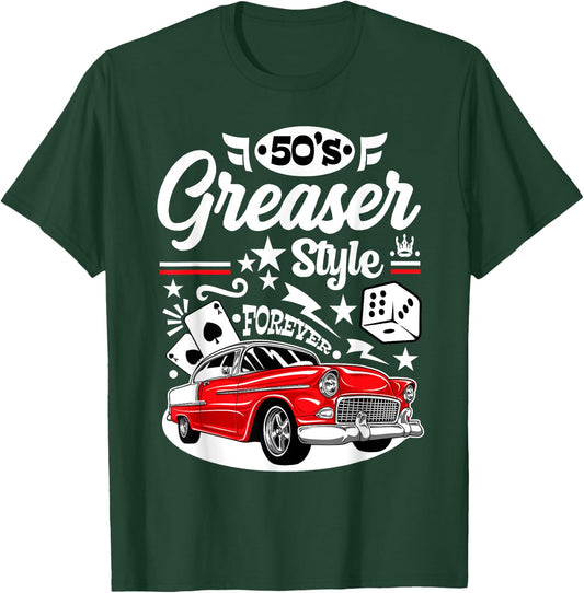 Rockabilly Sock Hop Party 50s Greaser Costumes Rock N Roll T-Shirt - T-Shirt | Forest