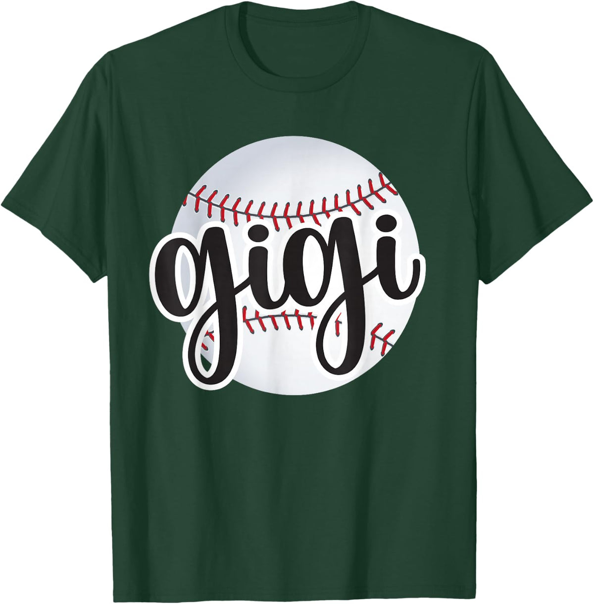 Baseball Gigi Baseball Fan Proud Baseball Grandma Gigi T-Shirt - T-Shirt | Forest