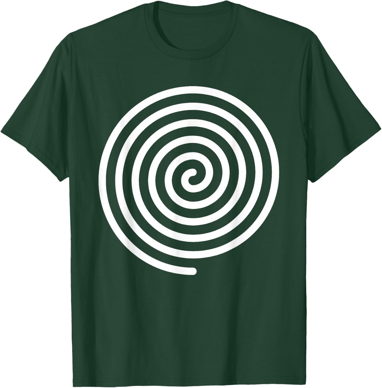 Hypnotic Spiral Gyro Graphic And Spinning Top Design Artist T-Shirt - T-Shirt | Forest