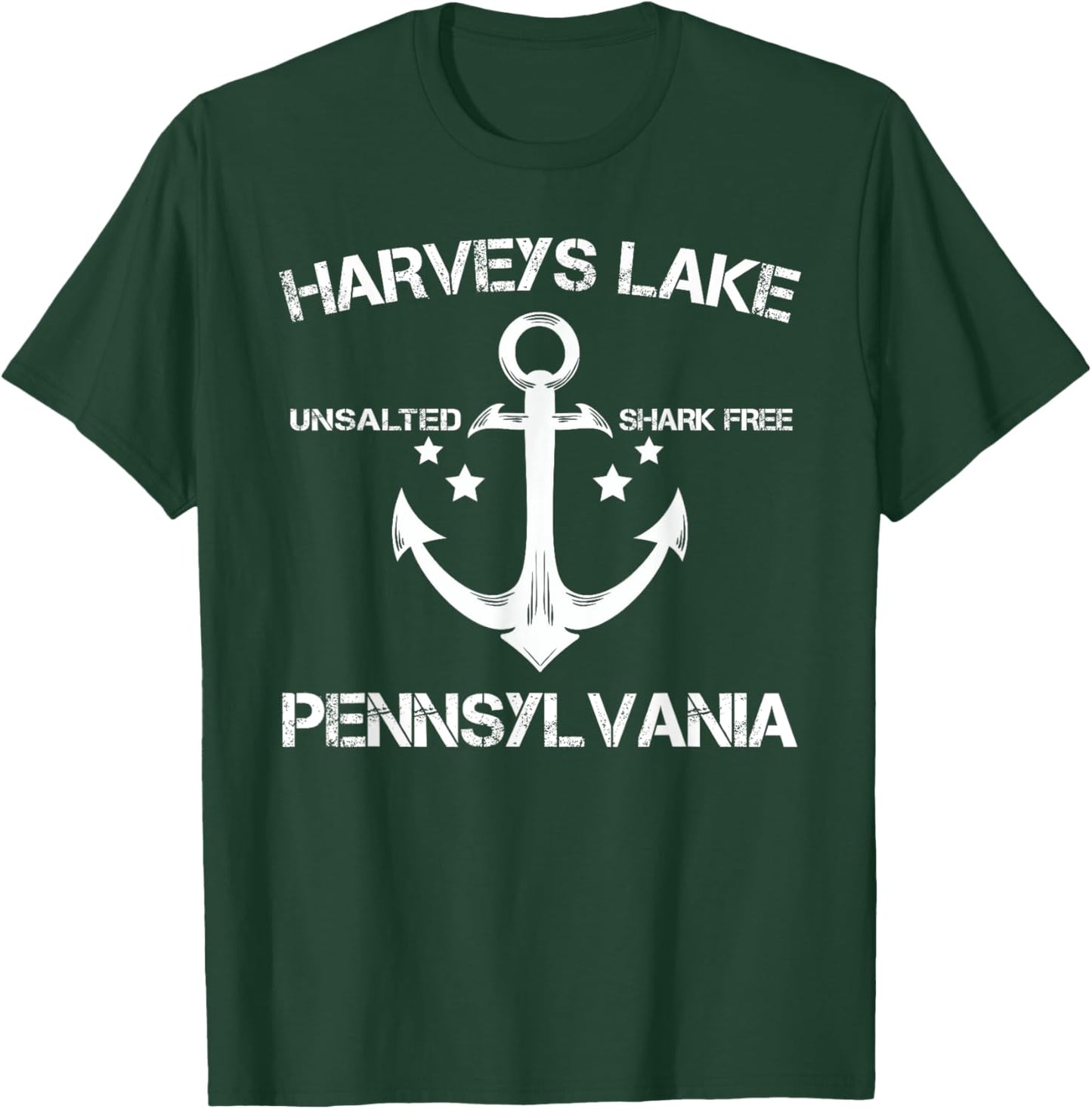 HARVEYS LAKE PENNSYLVANIA Funny Fishing Camping Summer Gift Men Women Kids T-Shirt - T-Shirt | Forest