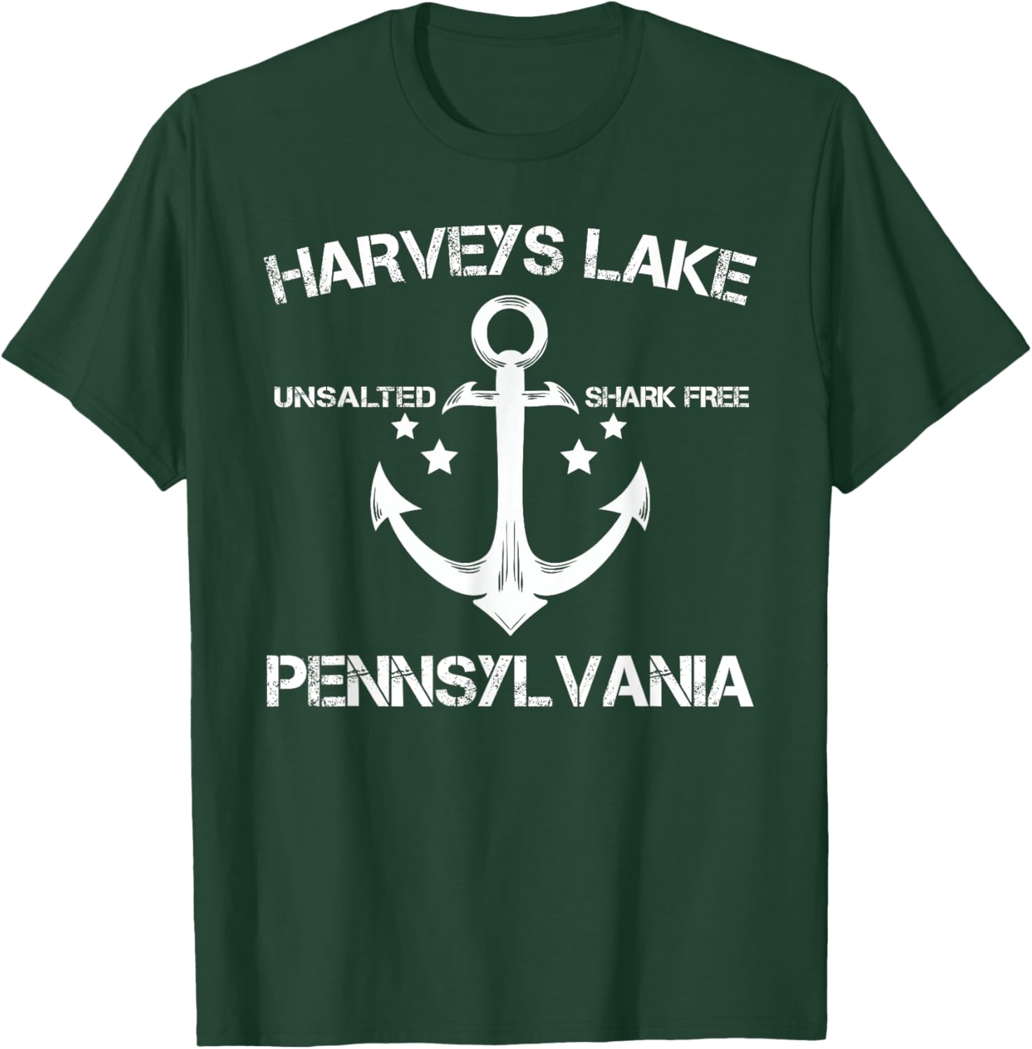 HARVEYS LAKE PENNSYLVANIA Funny Fishing Camping Summer Gift Men Women Kids T-Shirt - T-Shirt | Forest