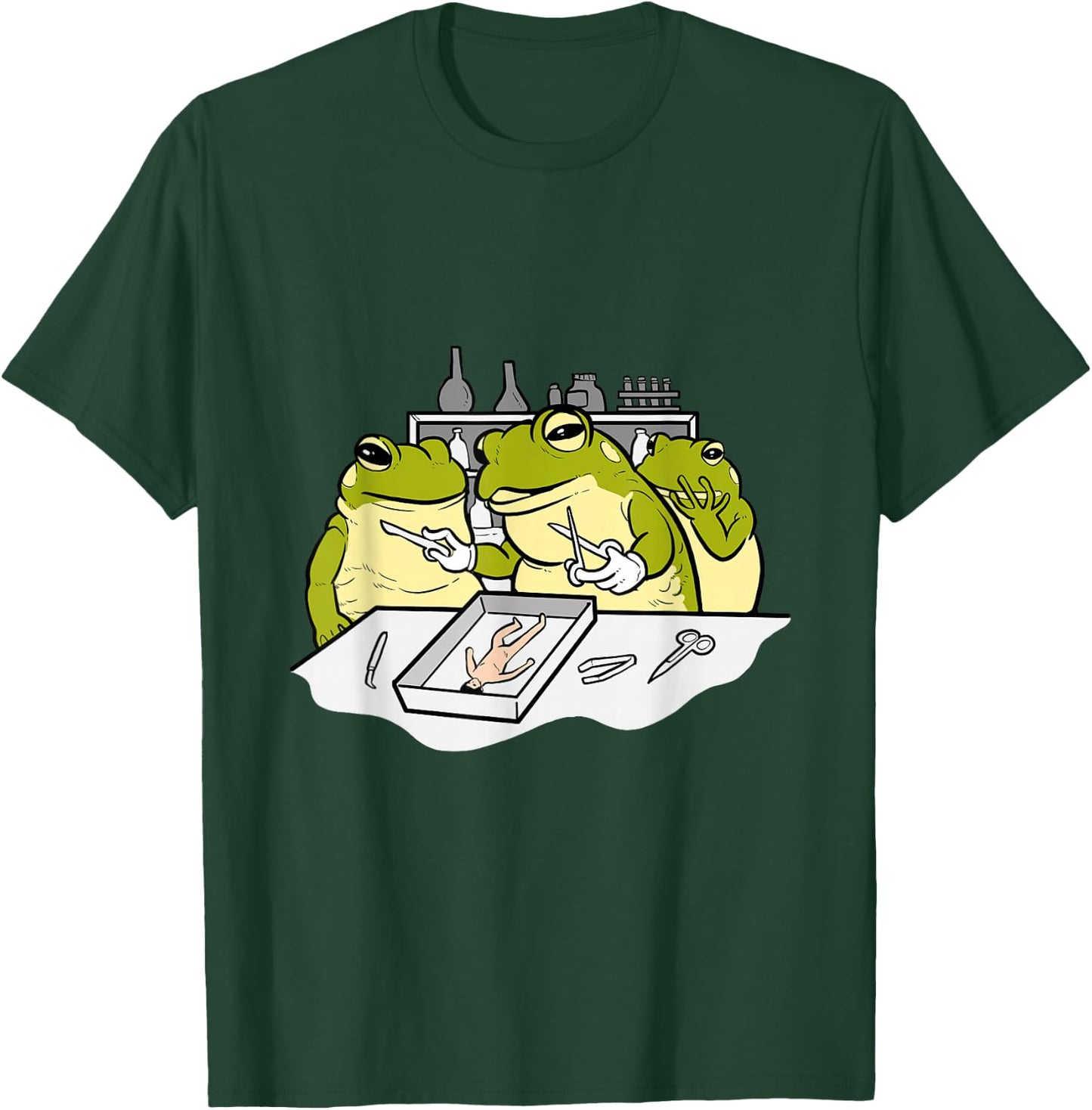 Frog Disection Scientist T-Shirt - T-Shirt | Forest