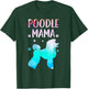 Cool Poodle Art Mom Pet Dog Standard Poodle Lovers T-Shirt - T-Shirt | Forest