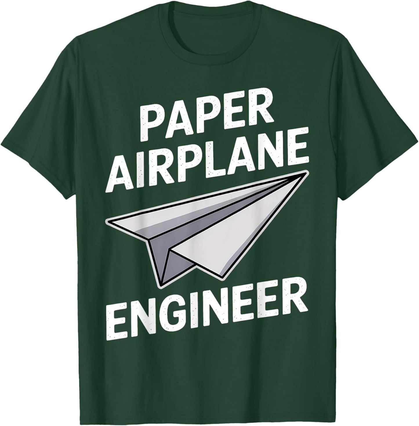 Funny Paper Airplane T-Shirt - T-Shirt | Forest