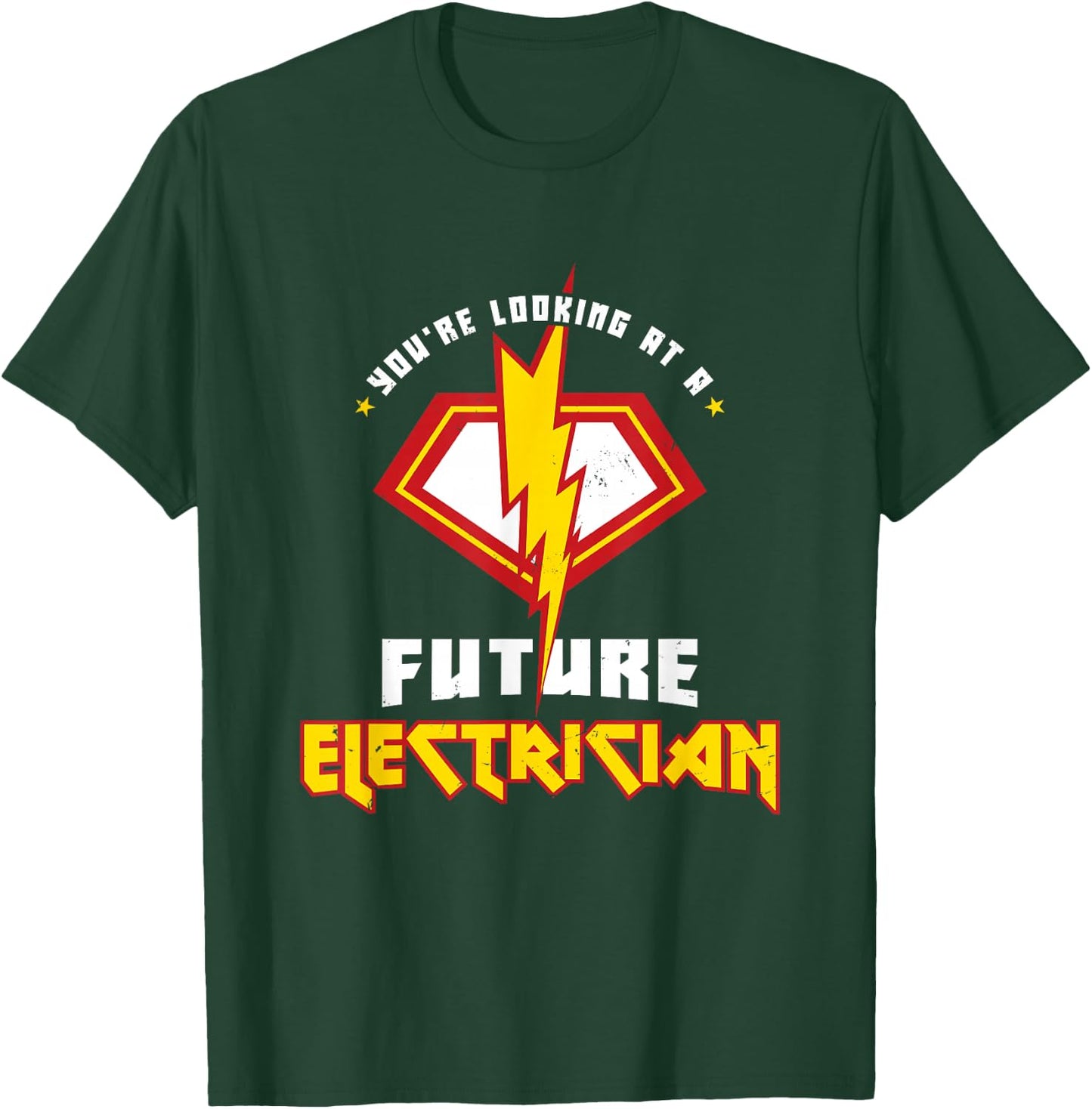 Future Electrician Electrical Engineer Lineman Kids Son T-Shirt - T-Shirt | Forest
