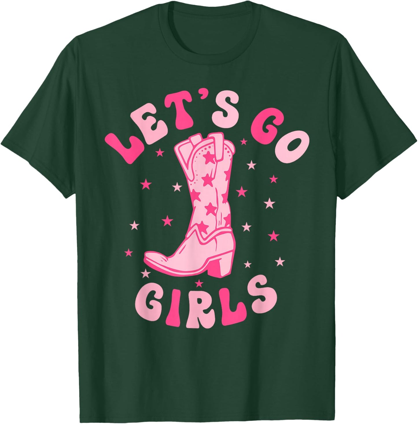 Let's Go Girls Man I Feel Like A Bride Retro Bachelorette T-Shirt - T-Shirt | Forest