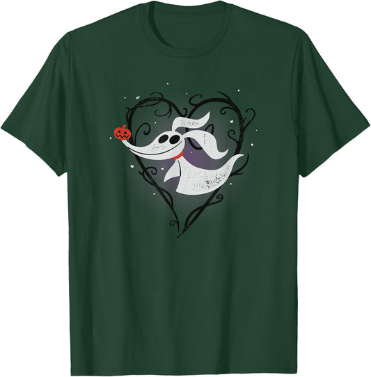 Disney The Nightmare Before Christmas Zero Thorny Heart T-Shirt - T-Shirt | Forest