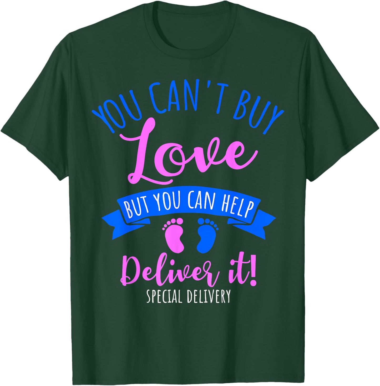 Cute Baby Foot Print Labor and Delivery Nurses T-Shirt - T-Shirt | Forest