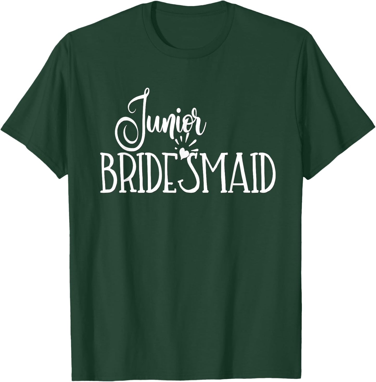 Junior Bridesmaid Kids Teen Girls Wedding Party Bride Groom T-Shirt - T-Shirt | Forest