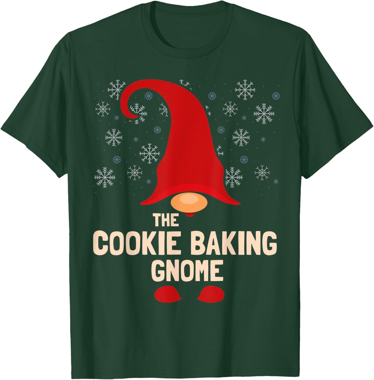 The Cookie Baking Gnome Christmas Family Matching Pajama T-Shirt - T-Shirt | Forest