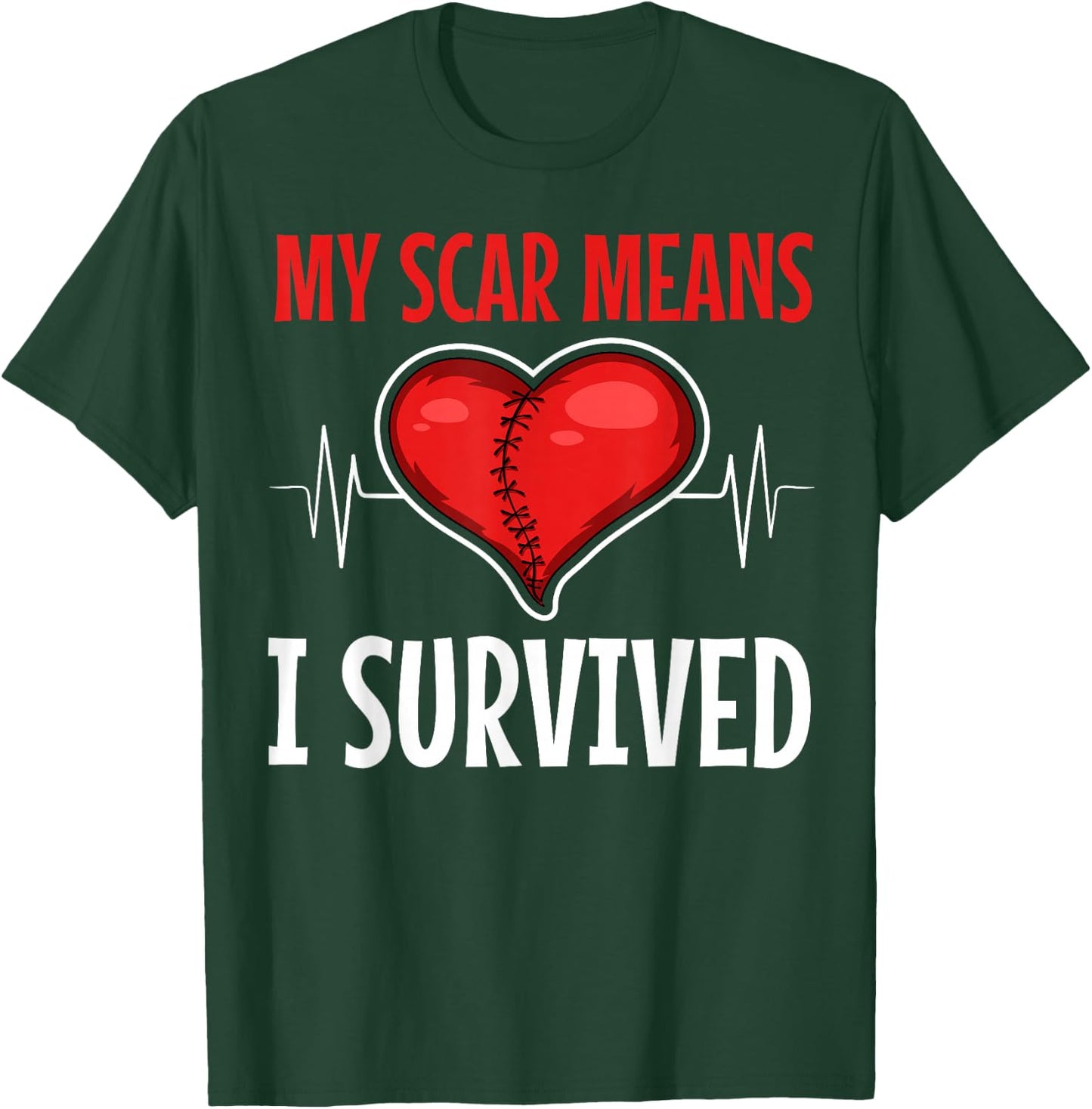 Open Heart Surgery Coronary Bypass Artery Stent Patients T-Shirt - T-Shirt | Forest
