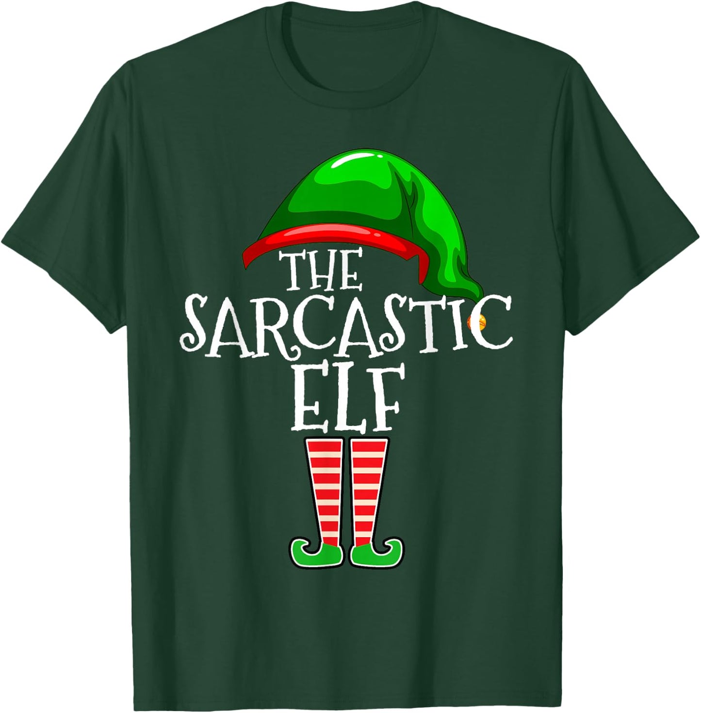 The Sarcastic Elf Family Matching Group Christmas Funny T-Shirt - T-Shirt | Forest