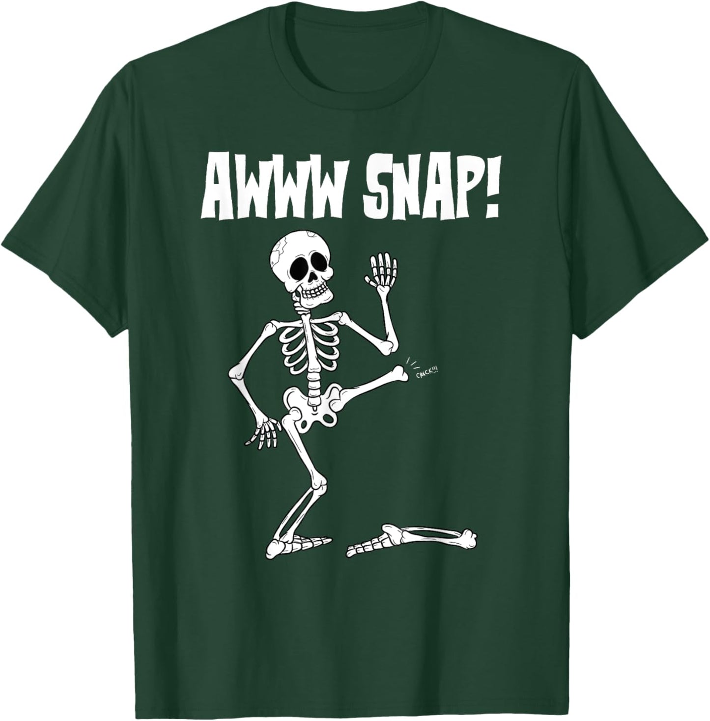 Funny Broken Bone Foot Skeleton Surgery Gift Men Women Kids T-Shirt - T-Shirt | Forest