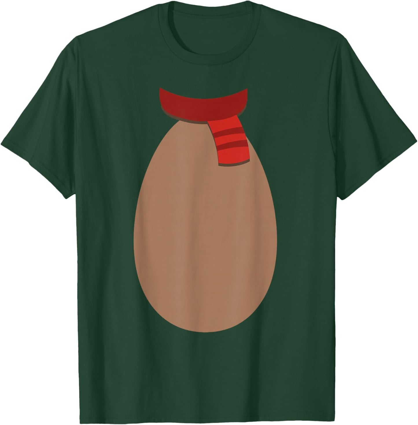 Christmas Reindeer Shirt Rudolph Red Nose Costume Fun T-Shirt - T-Shirt | Forest