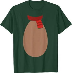 Christmas Reindeer Shirt Rudolph Red Nose Costume Fun T-Shirt - T-Shirt | Forest