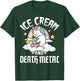 Unicorn Retro Rainbow Heavy Metal Ice Cream And Death Metal Men Women Girls Kids T-Shirt - T-Shirt | Forest