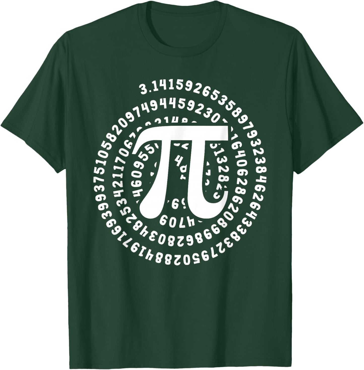 Pi Symbol 3.14 Pi Number Pi Day Teacher Math Lover Nerd Geek T-Shirt - T-Shirt | Forest