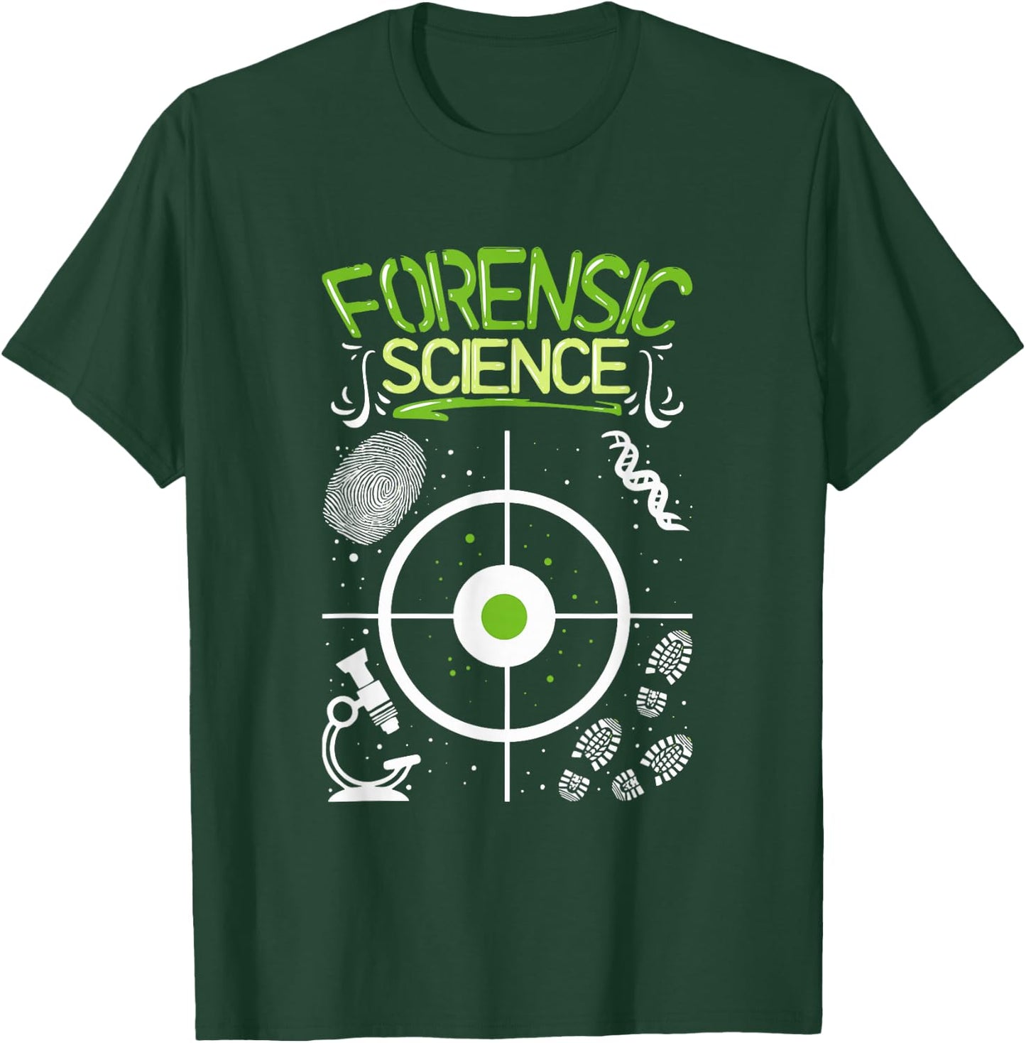 Crime Scene Forensic Science Gift Forensic Detective T-Shirt - T-Shirt | Forest