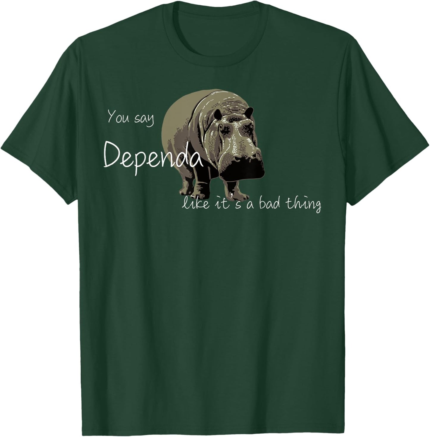 Hippo Pride Dependapotamus Love Yourself Dependa T-Shirt - T-Shirt | Forest