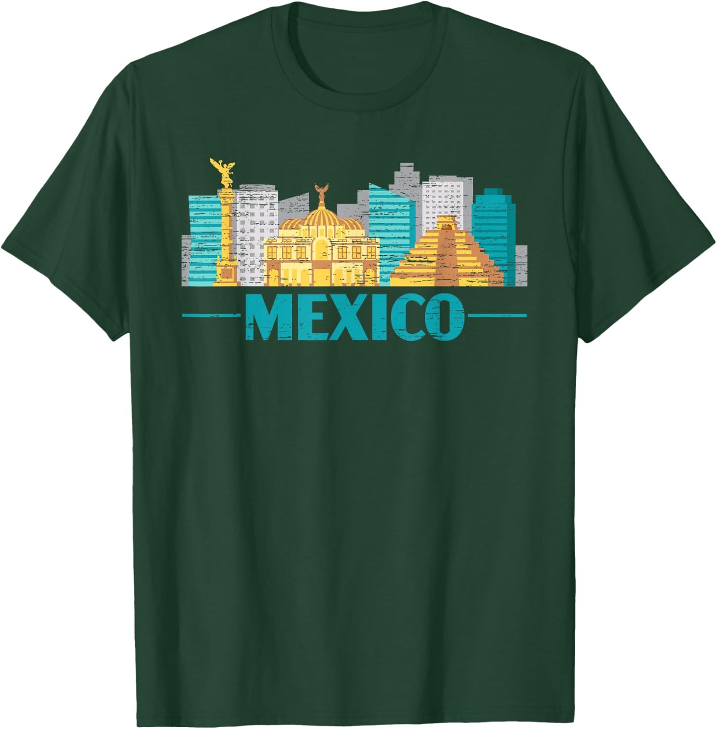 Proud Mexico Gift For Mexicans Mexico City City T-Shirt - T-Shirt | Forest