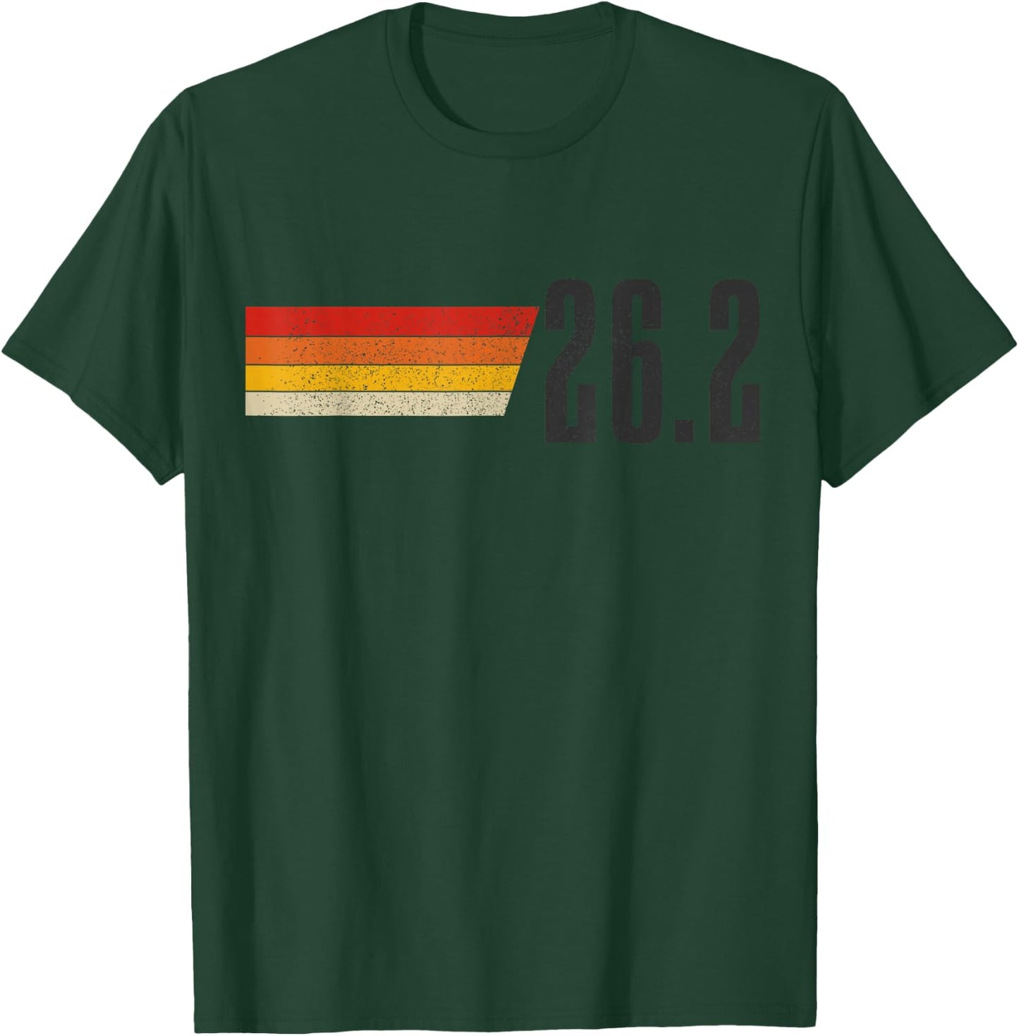 Marathon Running Vintage 26.2 Miles Retro Marathon Runner T-Shirt - T-Shirt | Forest