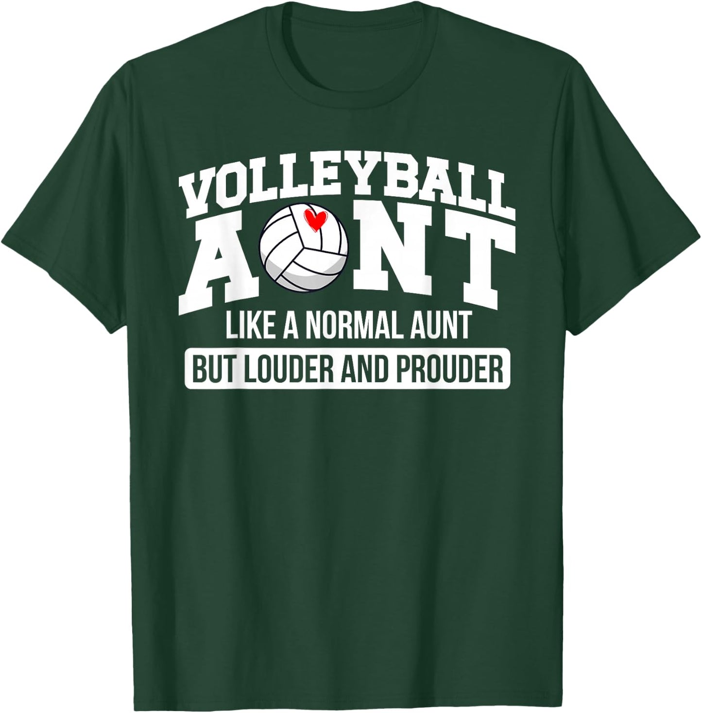 Volleyball Aunt Of A Volleyball Player Aunt Definition T-Shirt - T-Shirt | Forest