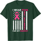 I Wear Pink For My Mommy Pink Ribbon Breast Cancer Us Flag T-Shirt - T-Shirt | Forest