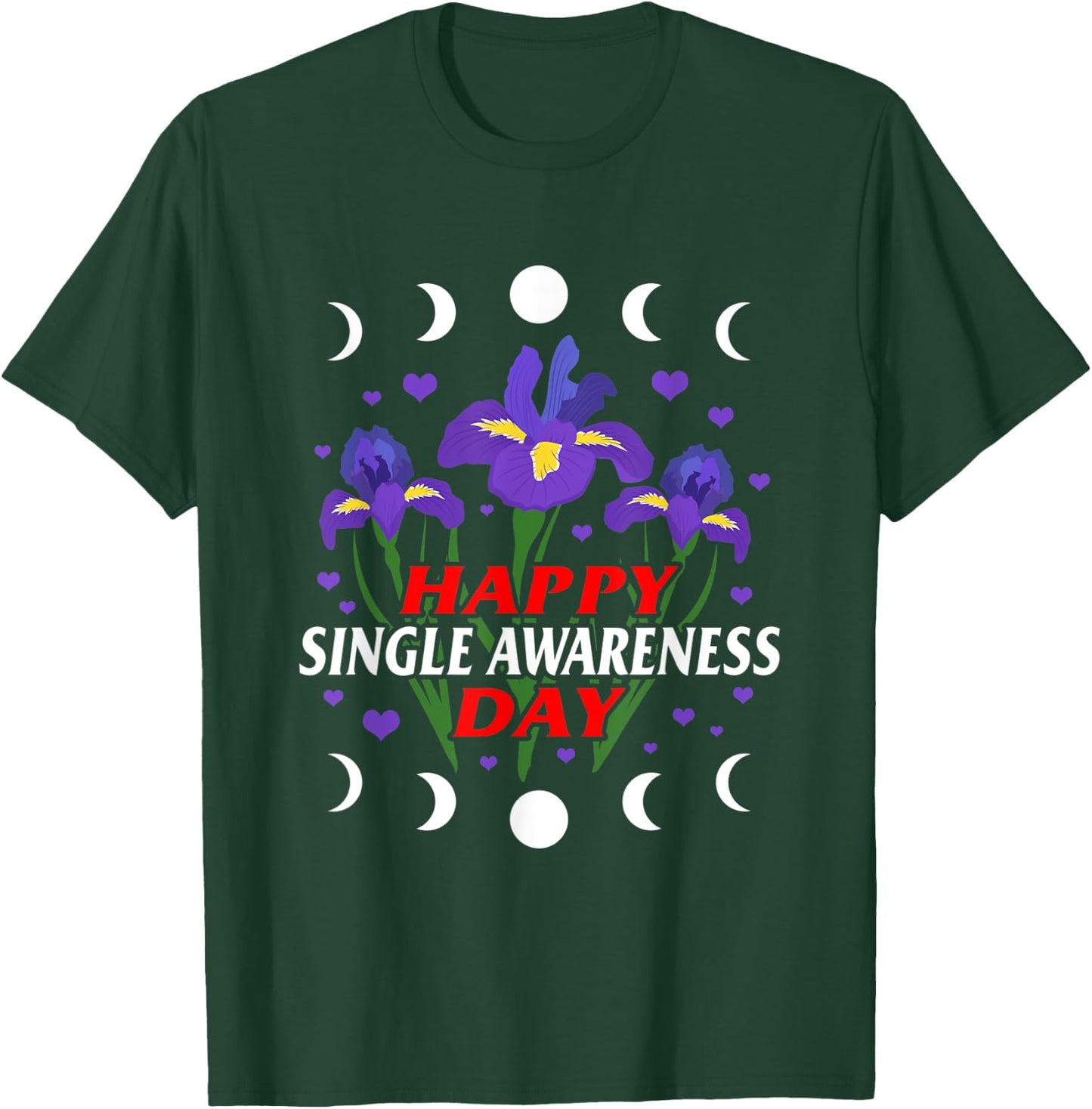 Anti Valentine Happy Singles Awareness Day Single AF Women T-Shirt - T-Shirt | Forest