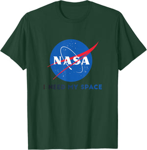 NASA I Need My Space Round Meatball Logo Space Science T-Shirt - T-Shirt | Forest