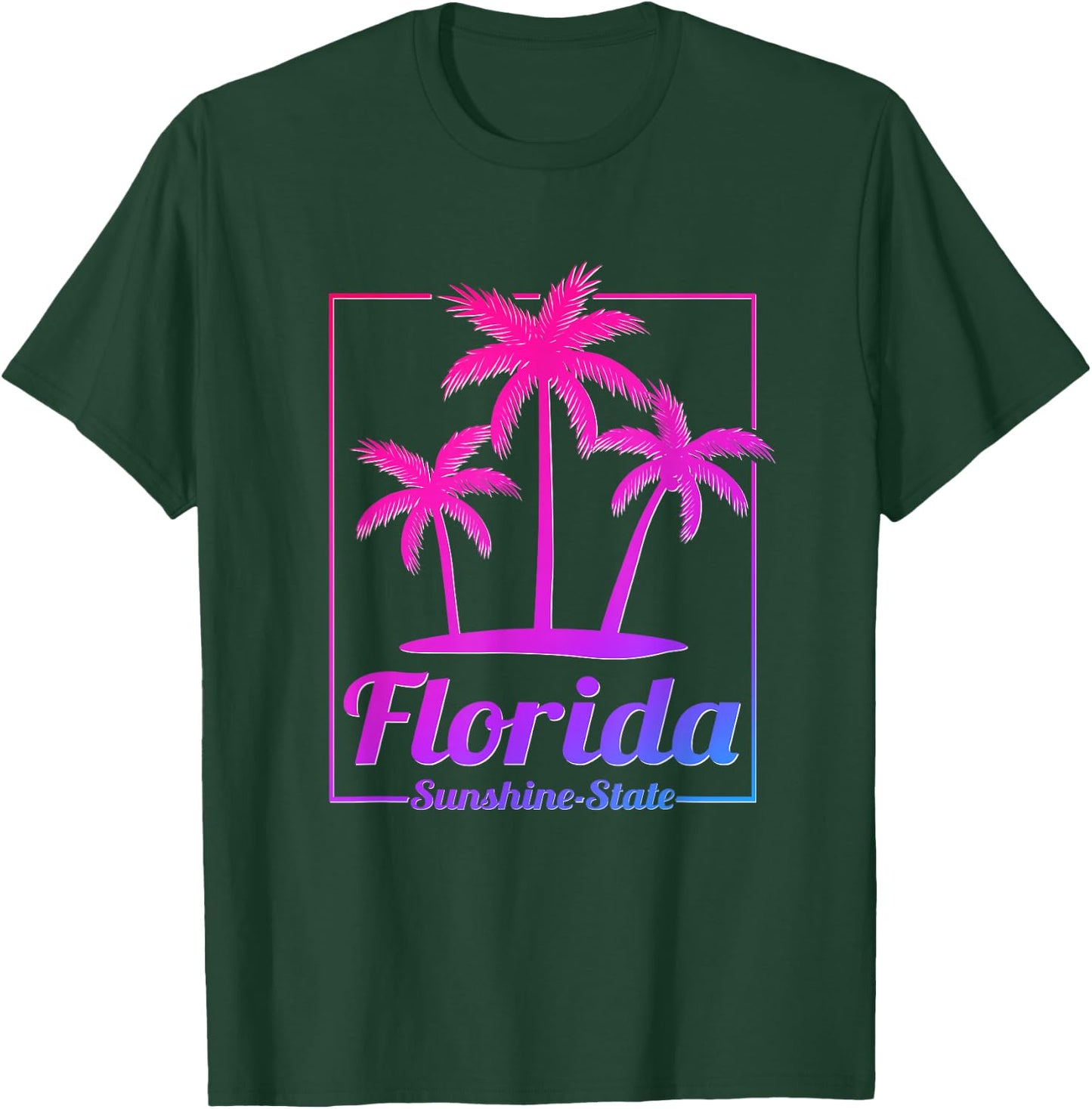 Florida Sunshine State Retro Look T-Shirt - T-Shirt | Forest