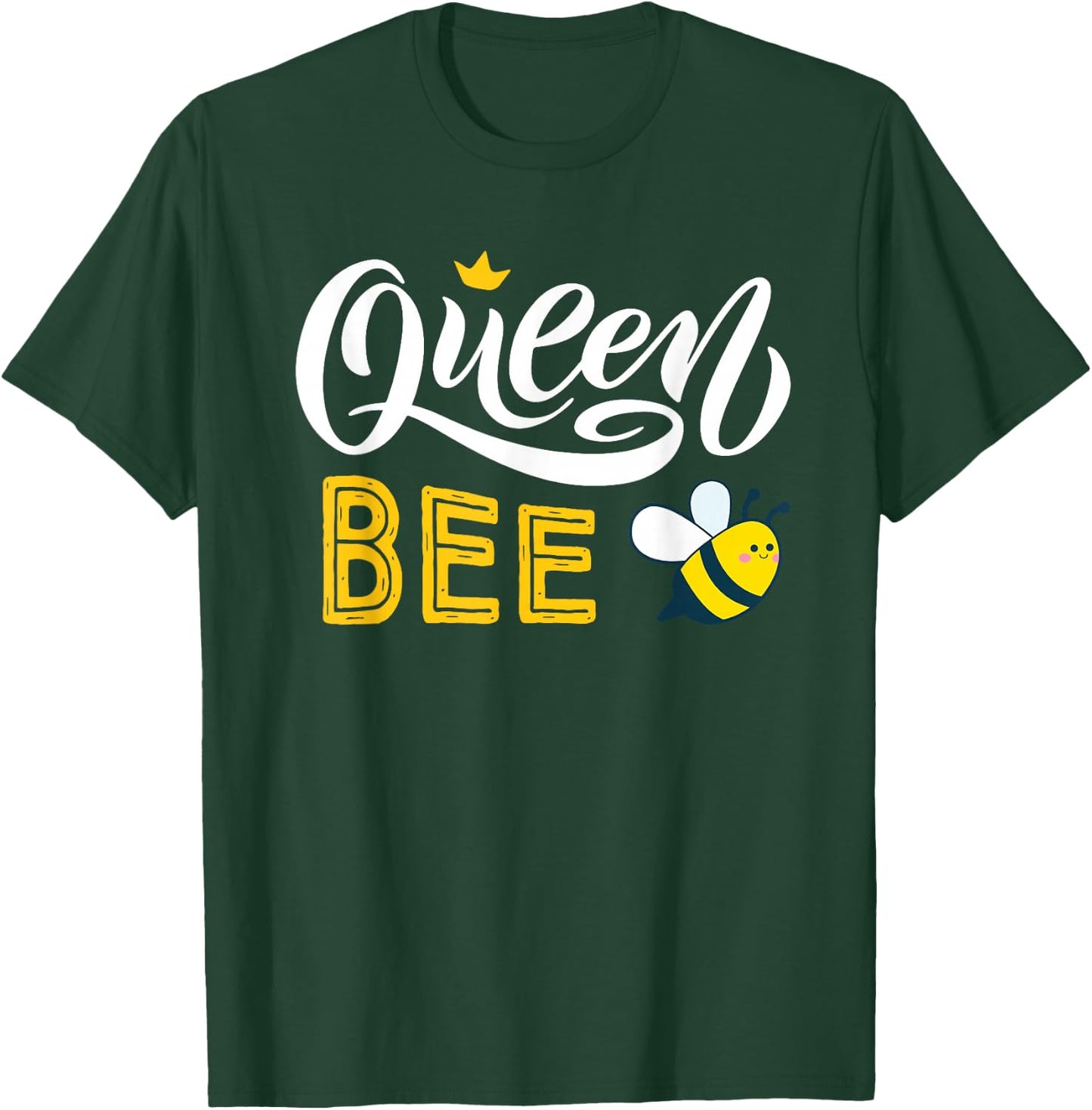 Beekeeper Queen Bee Cute Bees Honey Lover Queen Bee T-Shirt - T-Shirt | Forest