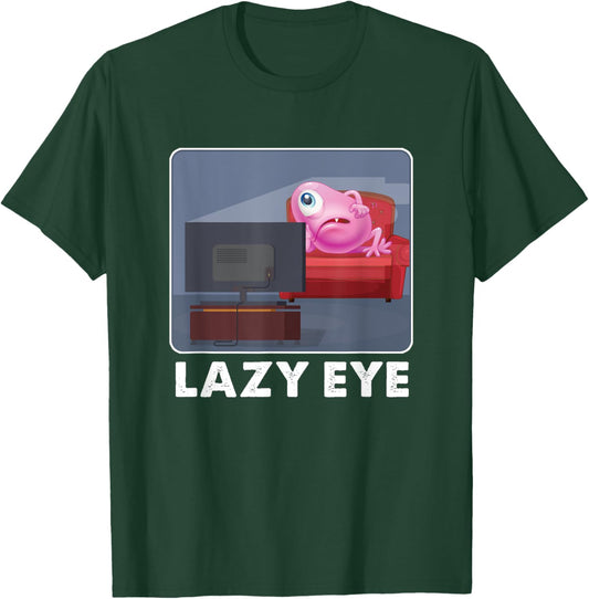 Lazy Eye Alien TV Recreation Gift T-Shirt - T-Shirt | Forest