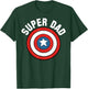 Marvel Father's Day Super Dad Captain America Shield T-Shirt - T-Shirt | Forest