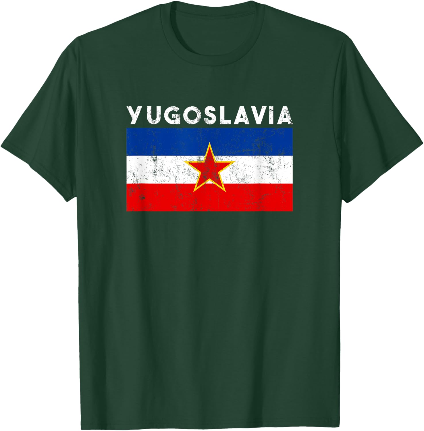 Yugoslavia Map Flag, Yugoslavia T-Shirt - T-Shirt | Forest