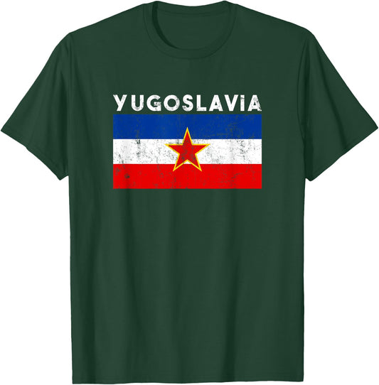 Yugoslavia Map Flag, Yugoslavia T-Shirt - T-Shirt | Forest