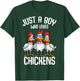 Just a Boy who loves Chickens Boys Kids T-Shirt - T-Shirt | Forest
