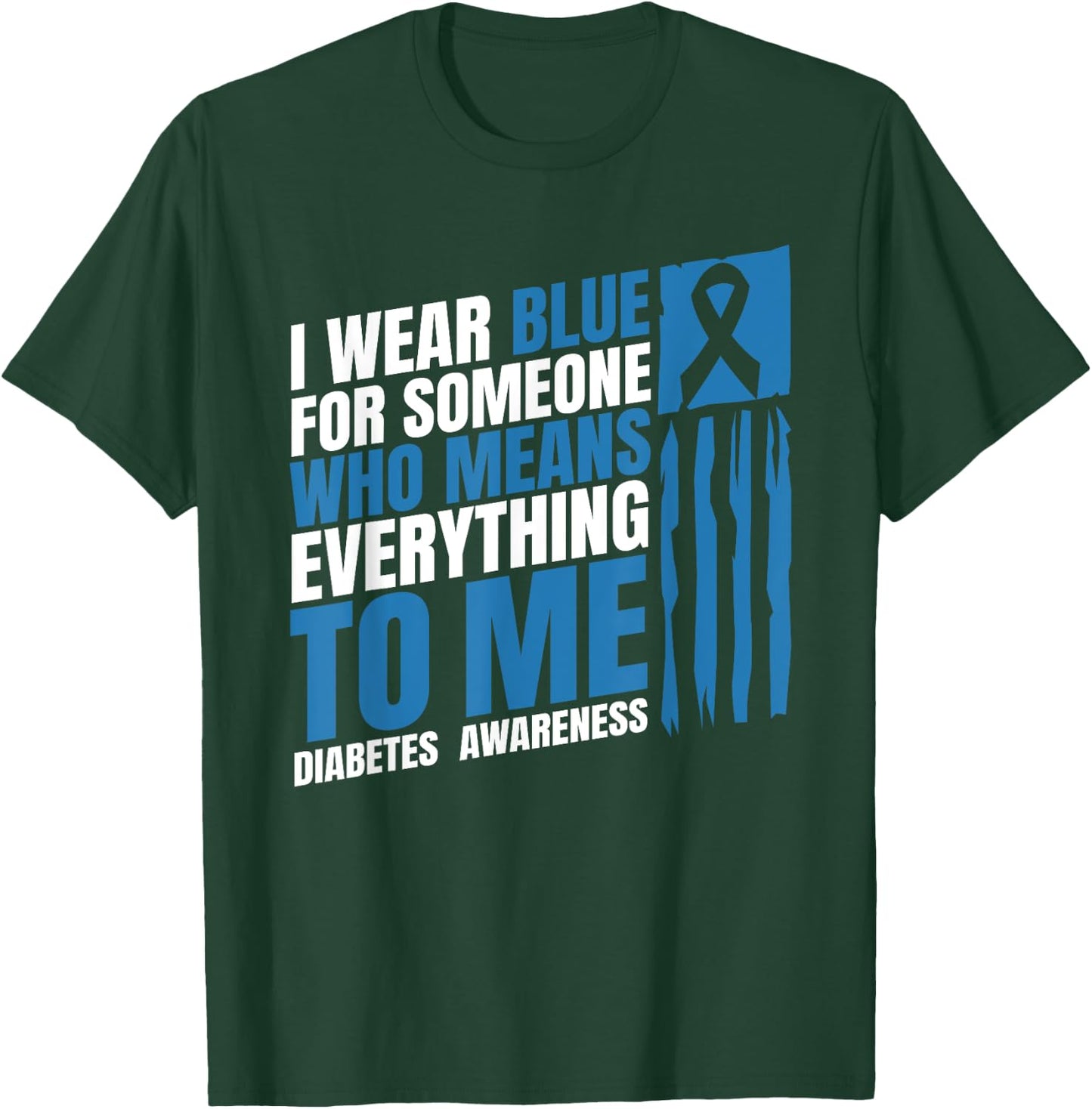 Diabetes Awareness Month Messy Bun Mother T1 T2 T-Shirt - T-Shirt | Forest