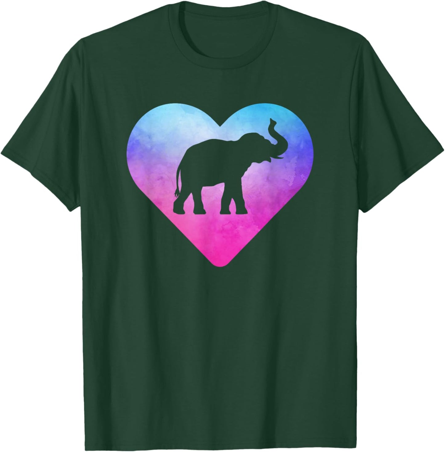 Women or Girls Elephant T-Shirt - T-Shirt | Forest